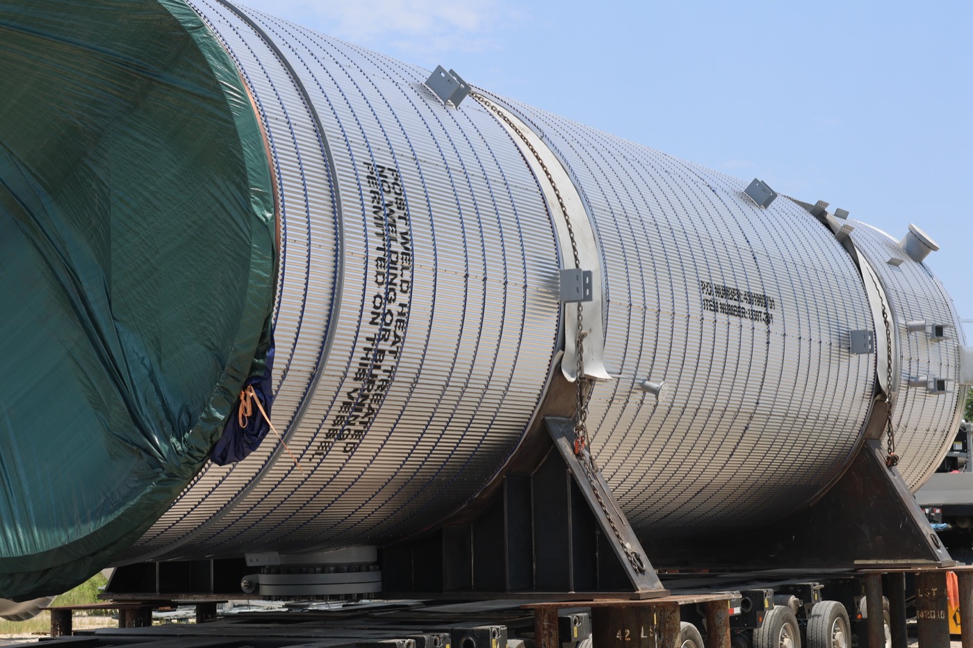 Stellar fireproofing work in progress at a plant site